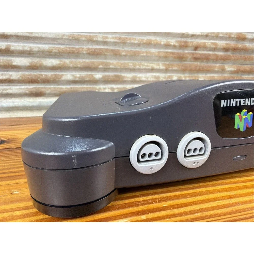 Nintendo 64 N64 Console Only with Jumper Pak Tested Works Great No Cables-NICE!!